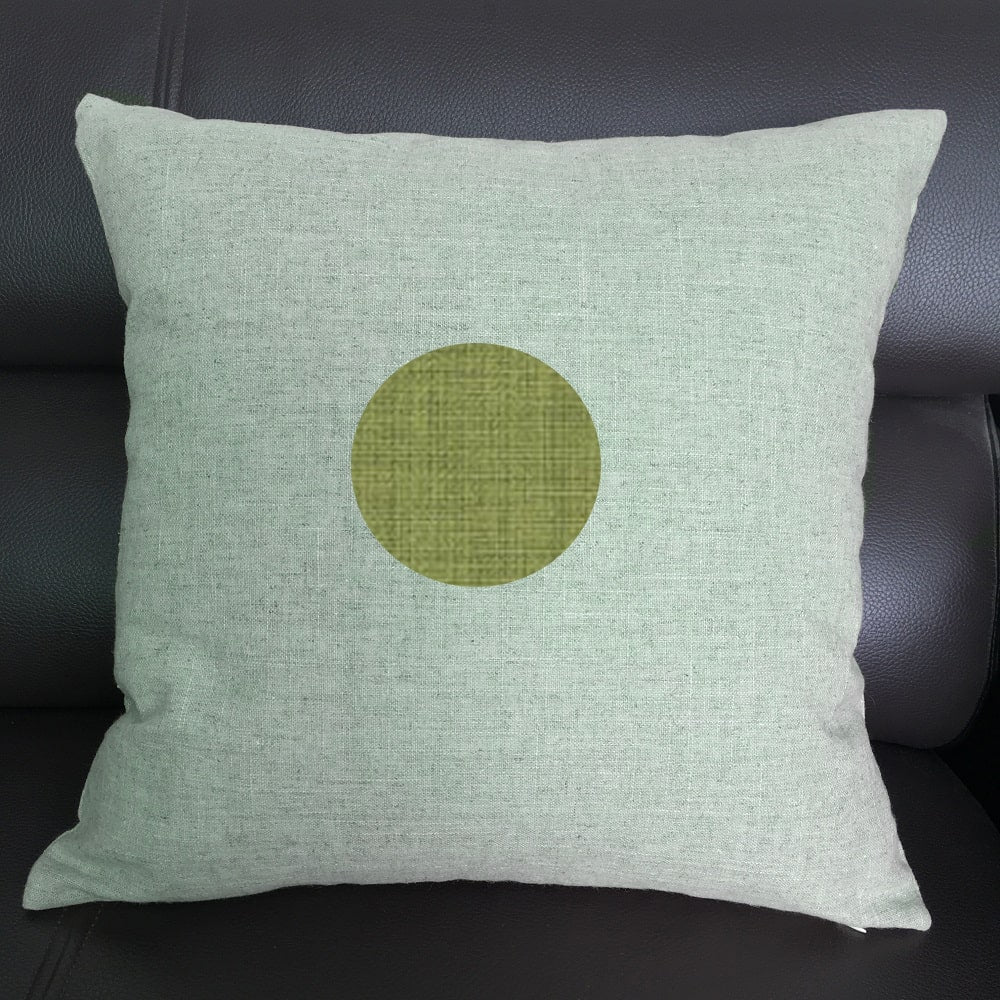 Decorative Linen Pillowcase - Linen Throw Pillow Cover - Square 1 / Green - UALinen