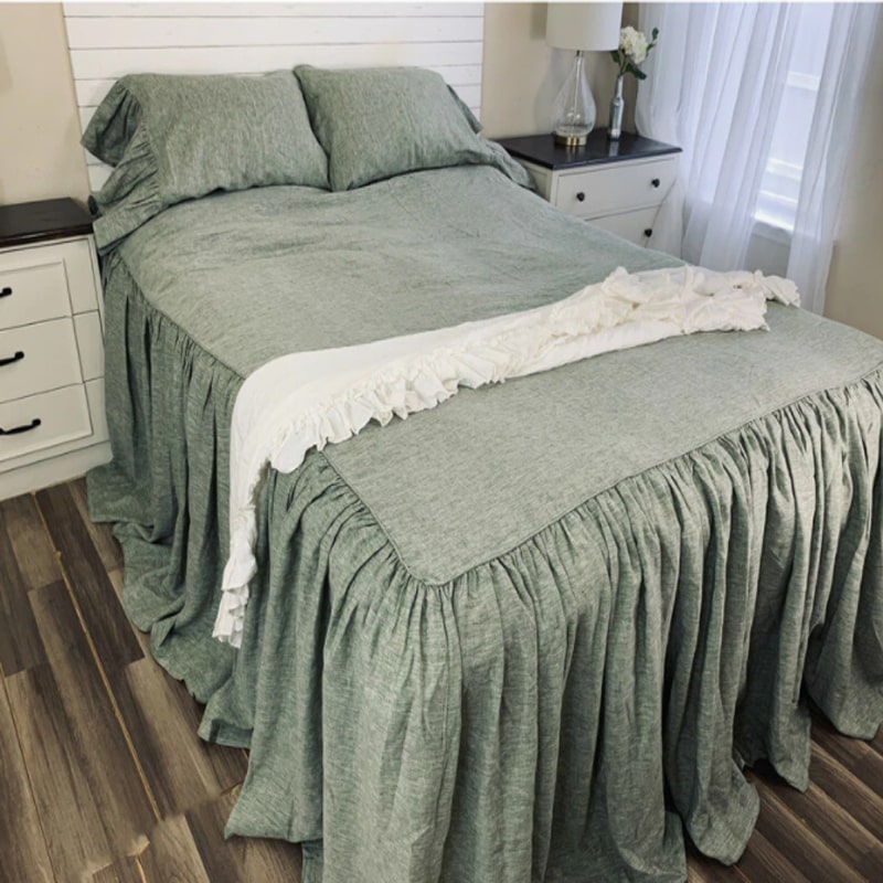 Linen Bedspread - Linen Bedding - Tailor Studio