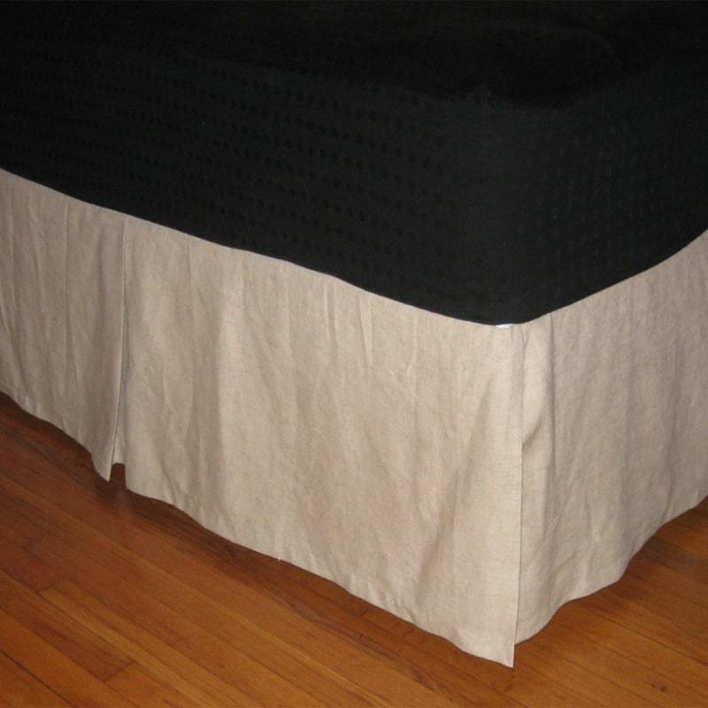 Pleated Bed Skirt | 100% Linen & Cotton Lined | FIVE Pleats - UALinen