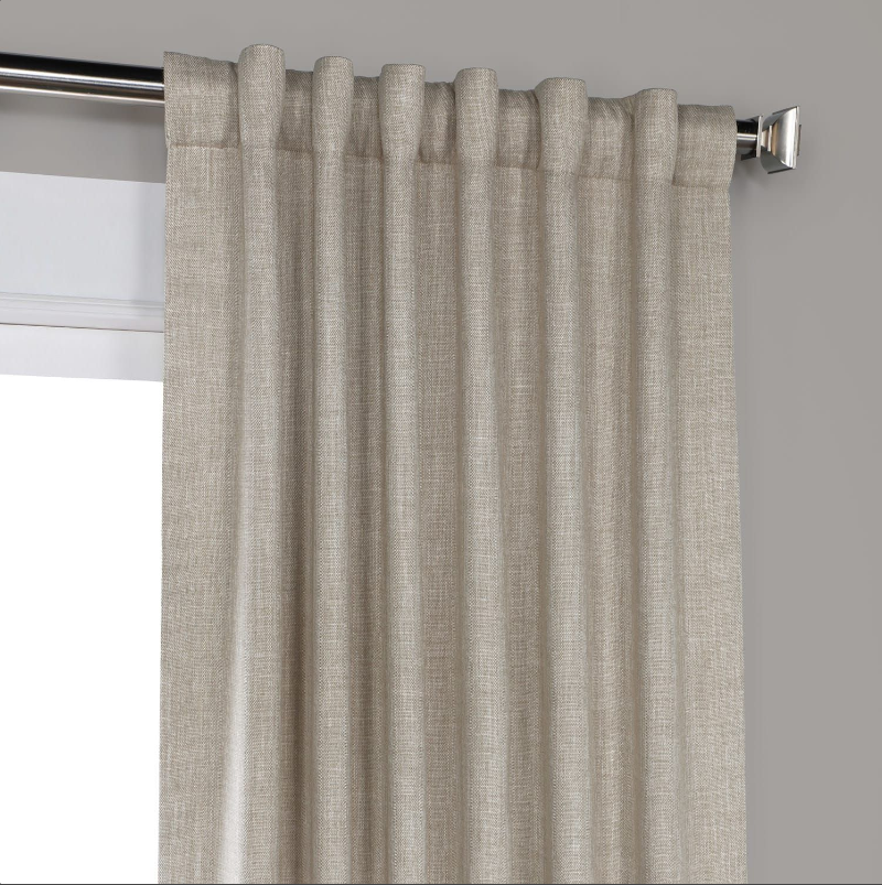 Linen Blackout Curtains - With Back Tabs - UALinen