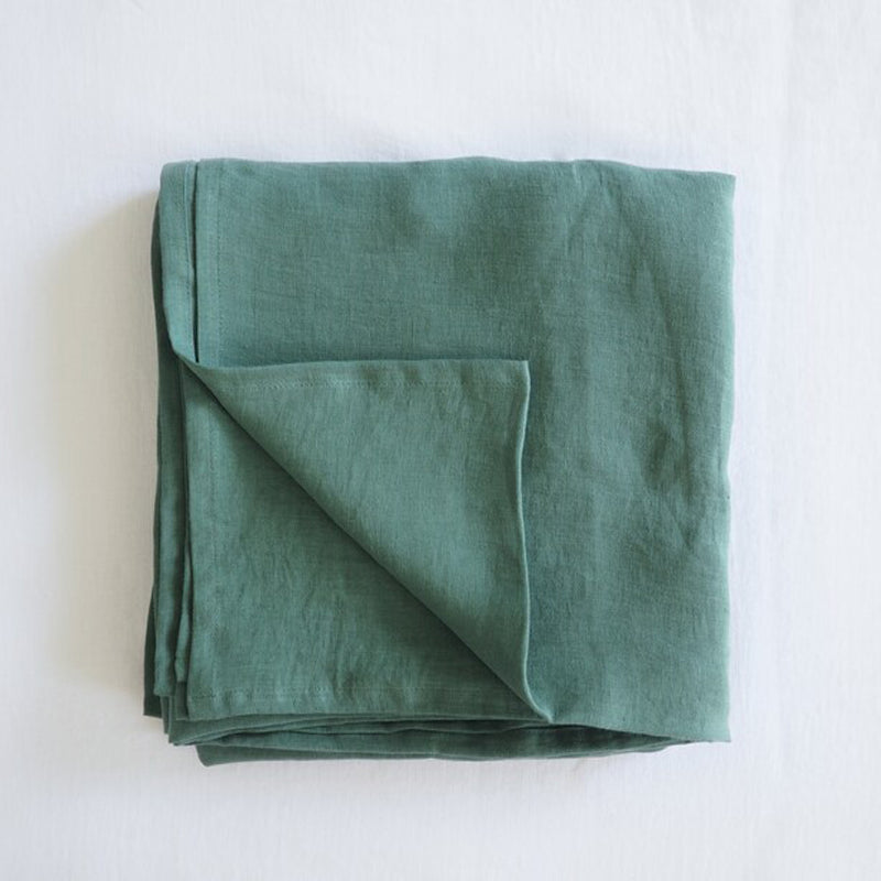 Flat Linen Sheet - Green - UALinen