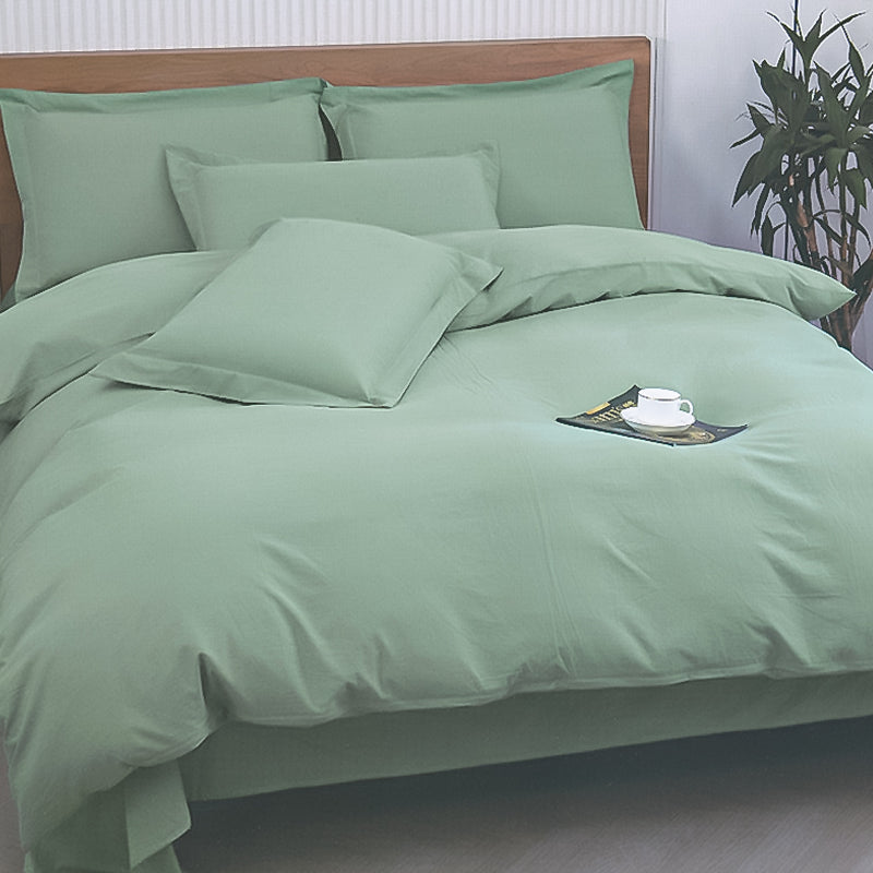 Green Cotton Bedding Set - UALinen