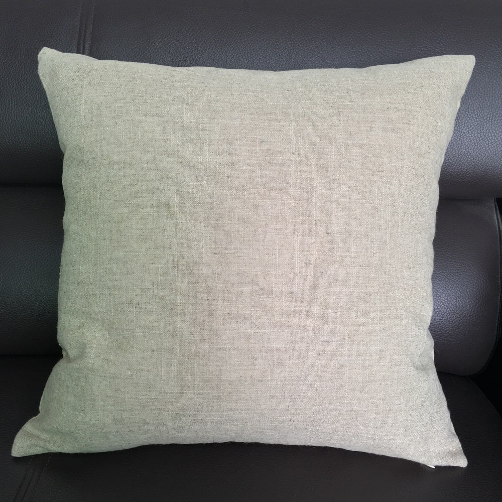 Decorative Linen Pillowcase - Linen Throw Pillow Cover - Square 1 / Natural - UALinen