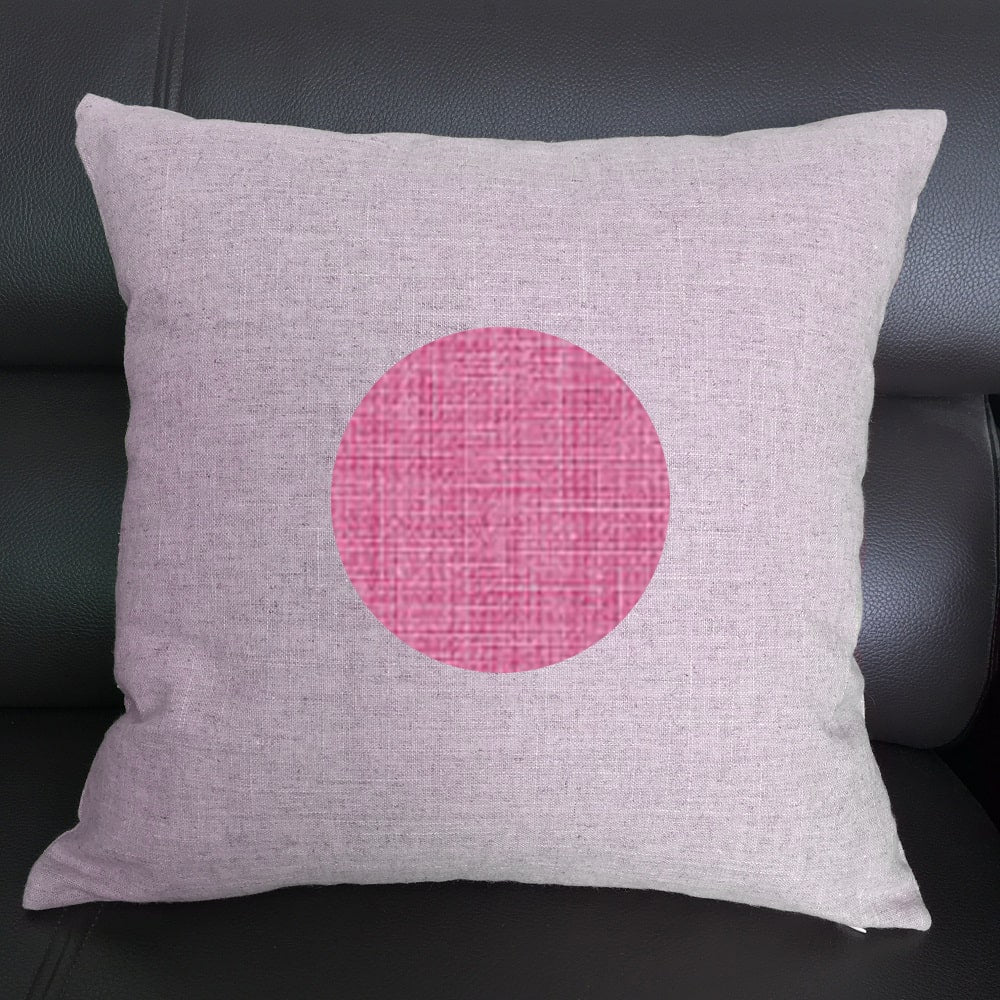 Decorative Linen Pillowcase - Linen Throw Pillow Cover - Square 1 / Pink - UALinen