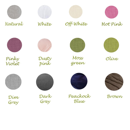 Fabric Color Swatches For Curtains - Free - Pure Linen - UALinen