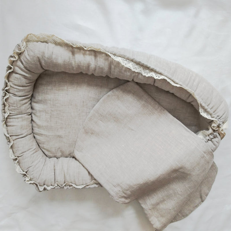 Baby nest protection liner - Slightly padded small blanket - Mattress cover - UALinen